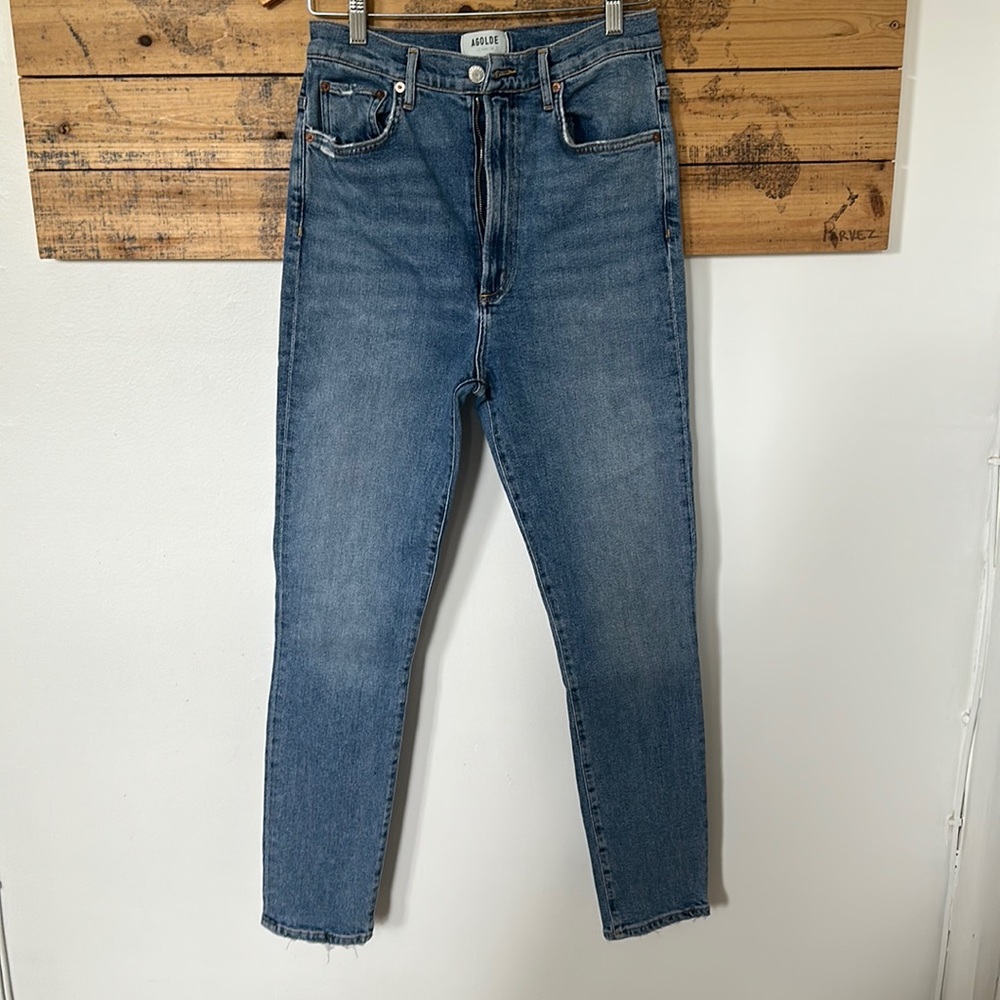 Agolde high waist skinny jeans. Size 28
